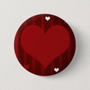 Romantische Liebe Rot und Weiß Herzlich Willkommen Button