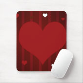 Romantische Liebe Rot und Weiß Herzlich Willkommen Mousepad (Mit Mouse)