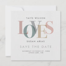 Romantische Liebe Save the Date