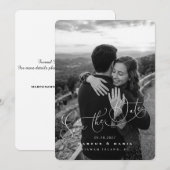 Romantische Liebe - Termin vormerken Save The Date (Vorne/Hinten)