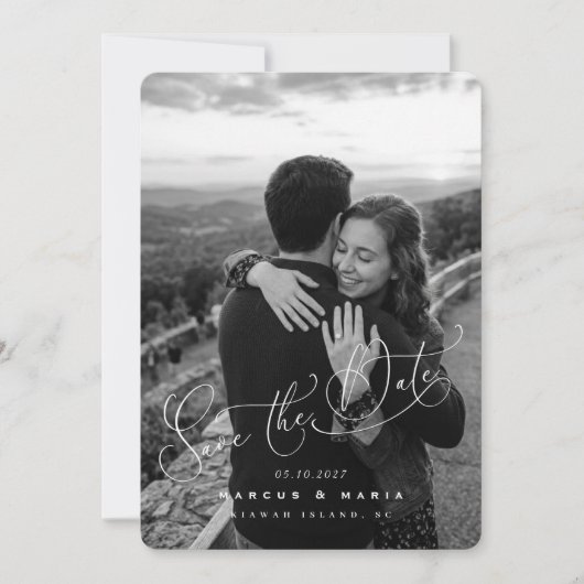 Romantische Liebe - Termin vormerken Save The Date (Vorderseite)