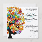 Romantische Liebe Tree Hochzeitseinladung Einladung (Vorderseite)