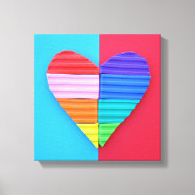 Romantische Liebe Twin Rainbow Hearts