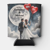 Romantische Liebe über Cloud Nine Märchenhochzeit Dosenkühler (Vorderseite)