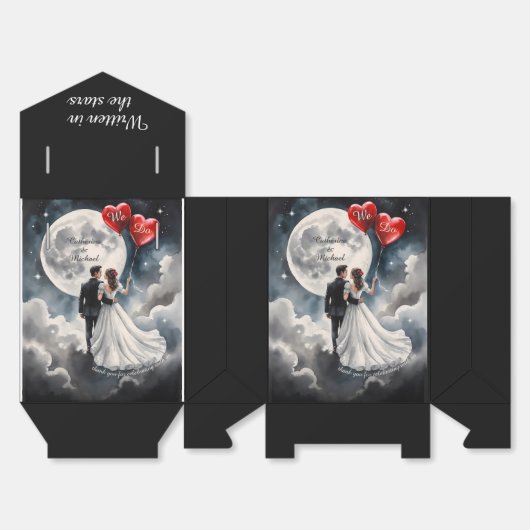 Romantische Liebe über Cloud Nine Märchenhochzeit Geschenkschachtel (Ungefaltet)