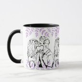Romantische Liebe und Beziehungen Herzliche Moment Tasse (Links)