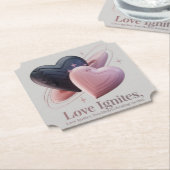 Romantische Liebe Untersetzer (angewinkelt)