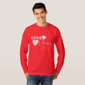 Romantische Liebe Valentinstag T-Shirt (Vorne ganz)