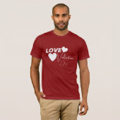 Romantische Liebe Valentinstag T-Shirt (Vorne ganz)