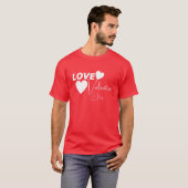 Romantische Liebe Valentinstag T-Shirt (Vorne ganz)