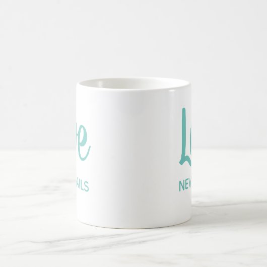 Romantische Liebe Versage nie Geschenke für Bezieh Kaffeetasse (Mittel)
