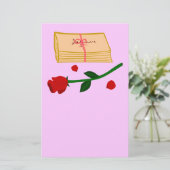 Romantische Lieben Briefpapier (Stehend Vorderseite)