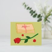 Romantische Lieben Postkarte (Stehend Vorderseite)