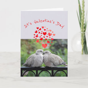 Romantische Liebesvögel Valentinstag Spezial Feiertagskarte