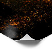 Romantische Liebhaber Silhouette bei Sonnenunterga Poster (Ecke)