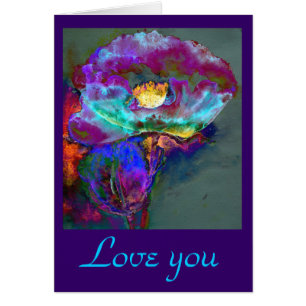 Romantische lila aquamarine Blume