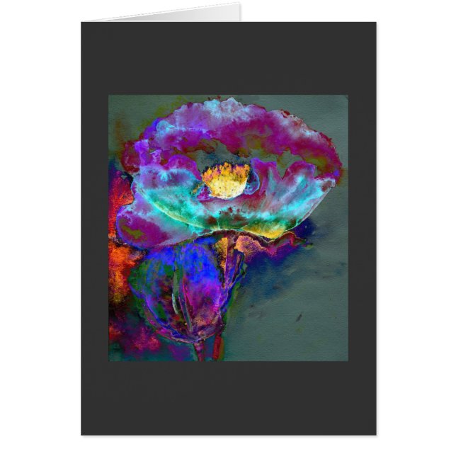 Romantische lila aquamarine Blume (Vorne)