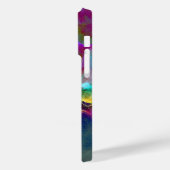 Romantische lila aquamarine Blume Case-Mate iPhone Hülle (Rückseite / Links)