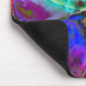 Romantische lila aquamarine Blume Mousepad (Ecke)