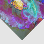 Romantische lila aquamarine Blume Seidenpapier (Ausschnitt)