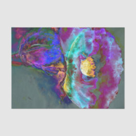 Romantische lila aquamarine Blume Seidenpapier