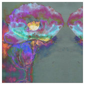 Romantische lila aquamarine Blume Stoff (Nahaufnahme)