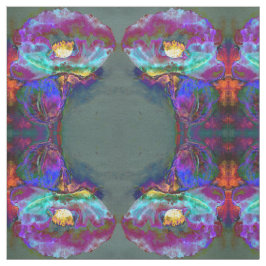 Romantische lila aquamarine Blume Stoff