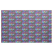 Romantische lila aquamarine Blume Stoff (Fat Quarter (45,7 x 55,9 cm))