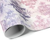 Romantische Lila Aquarellmauer Geschenkpapier (Rolleneckpunkt)