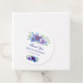 Romantische Lila Blaue Botanische Wasserfarbenhoch Geschenkanhänger (Beispiel)