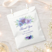 Romantische Lila Blaue Botanische Wasserfarbenhoch Geschenktütchen (Ausgeschnitten)