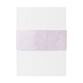 Romantische lila Blume Grüne Hochzeit Einladungsbanderole (Rückseitenbeispiel)