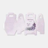 Romantische lila Blume Grüne Hochzeit Geschenkschachtel (Ungefaltet)