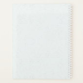 romantische lila Blumen Grüne Hochzeit Planer (Rückseite)