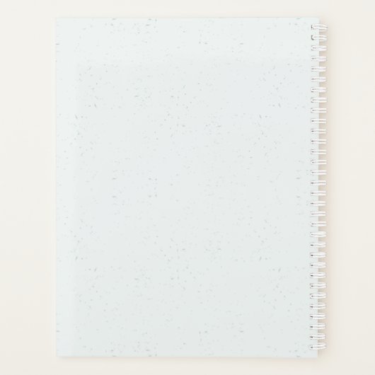 romantische lila Blumen Grüne Hochzeit Planer (Rückseite)