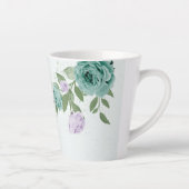 romantische lila Blumen Milchtasse (Rechts)