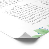 Romantische Lila Blumenübersicht Poster (Ecke)