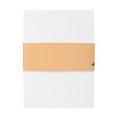 Romantische Lila Blüteneinladung Bauchband Einladungsbanderole (Rückseitenbeispiel)