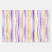 Romantische Lila Creme Iris Brautparty Geschenkpapier Set (Vorderseite 3)