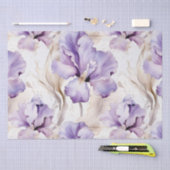 Romantische Lila Creme Iris Brautparty Seidenpapier (Handwerk)