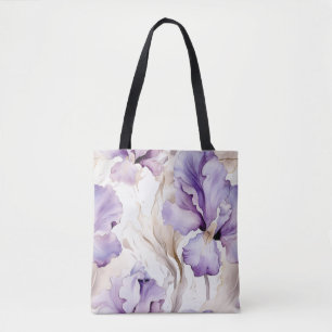 Romantische Lila Creme Iris Brautparty Tasche