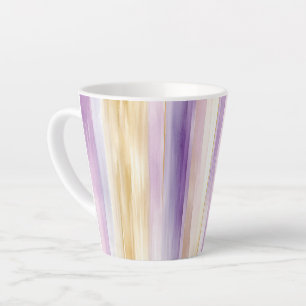 Romantische lila Creme-Iris-Streifen-Brautparty Milchtasse