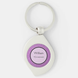 Romantische Lila Glitzern Gastgeschenk Hochzeit Schlüsselanhänger