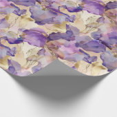 Romantische Lila Hochzeit der Iris Geschenkpapier (Ecke)