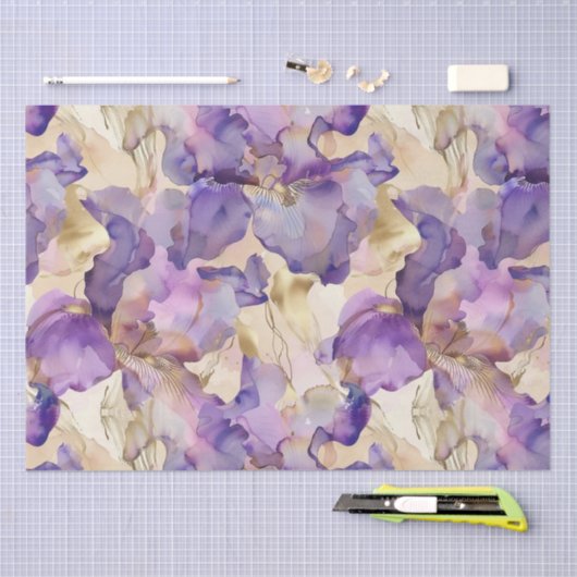 Romantische Lila Hochzeit der Iris Seidenpapier (Handwerk)