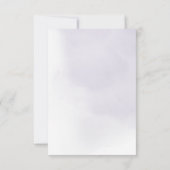 Romantische lila Hochzeitskalligraphie danke (Rückseite)