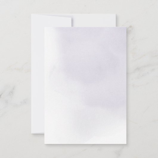 Romantische lila Hochzeitskalligraphie danke (Rückseite)