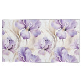Romantische Lila Iris Floral Kissenbezug (Vorderseite-Links)