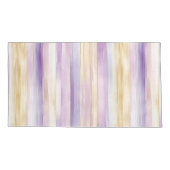 Romantische Lila Iris Floral Kissenbezug (Rückseite-Links)