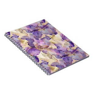 Romantische Lila Iris Notizblock